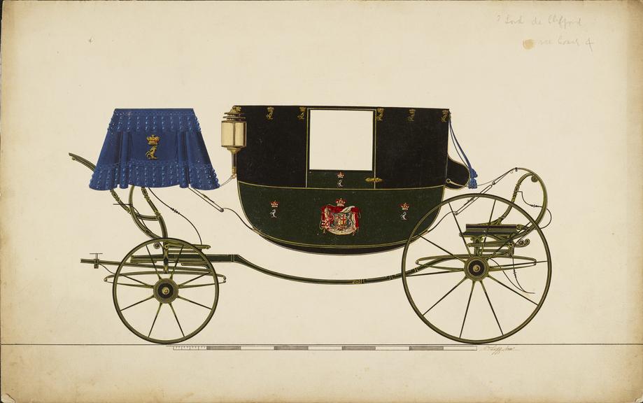 Design for a Dress Coach for Lord de Clifford