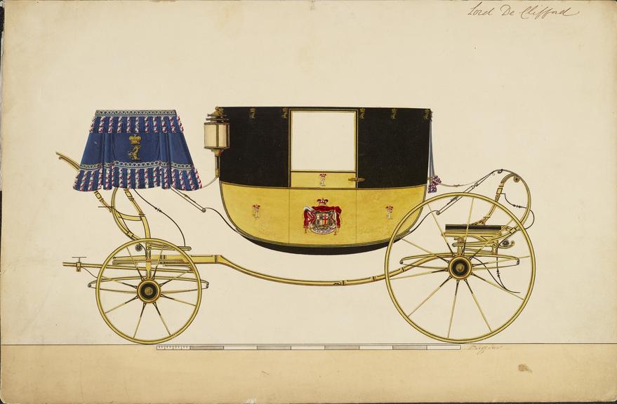 Design for a Dress Coach for Loed De Clifford