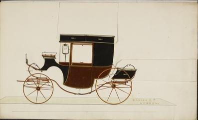Design for a Bow Front, C Spring Brougham carriage