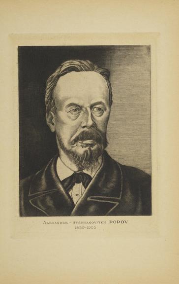 Portrait print, Alexandre-Stephanovitch Popov