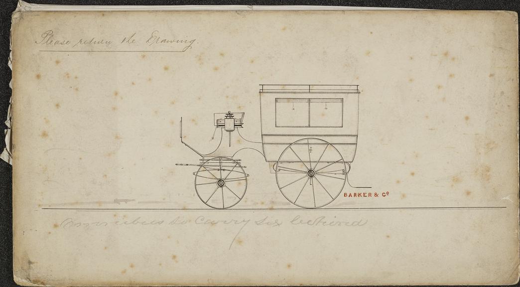 Design for a Plain Omnibus carriage