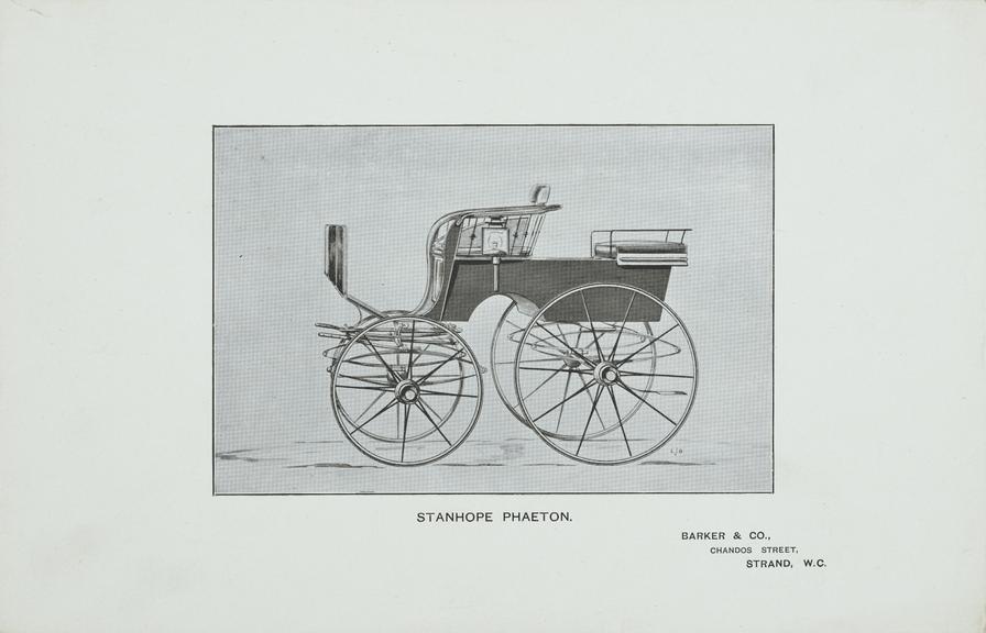 Design for a Stanhope Phaeton carriage