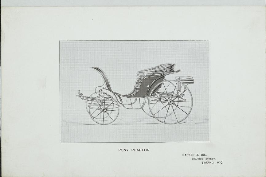 Design for a Pony Phaeton carriage