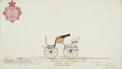 drawing. Spider Phaeton [carriage] /J. Gilfoy for Hooper & Co. (Coach Builders) Ltd.