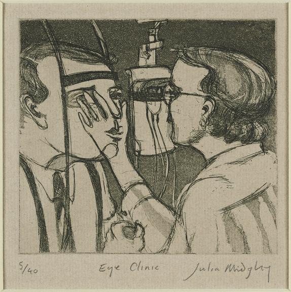 Print, etching and aquatint. 'Eye Clinic'