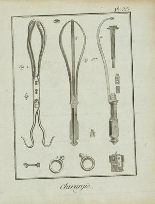 Print, engraving. Plate 35 'Chirurgie'