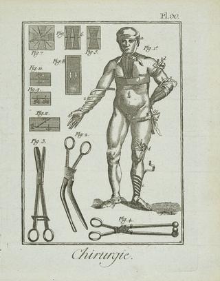 Print, engraving. Plate 30'Chirurgie'