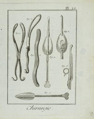 Print, engraving. Plate 15 'Chirurgie'