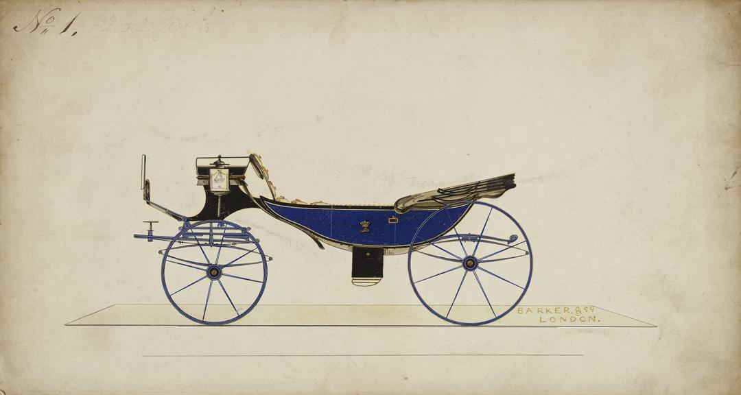 Design for a Round Sociable carriage