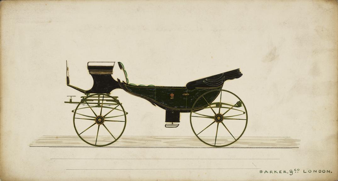 Design for a Round Sociable carriage