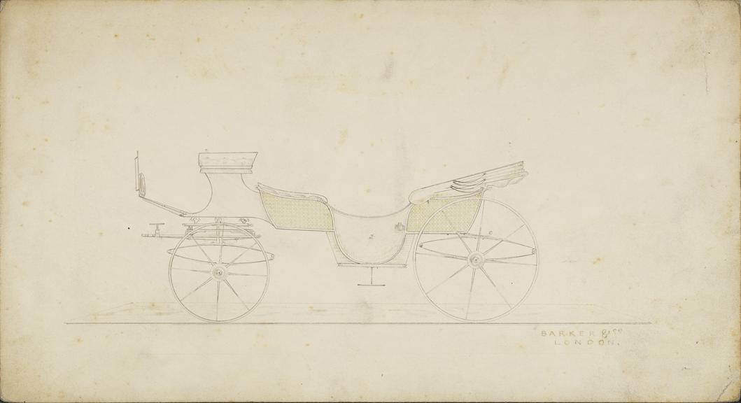 Design for a Square Sociable carriage