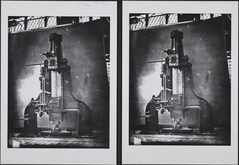 Two digital prints of Collodion glass negative of James