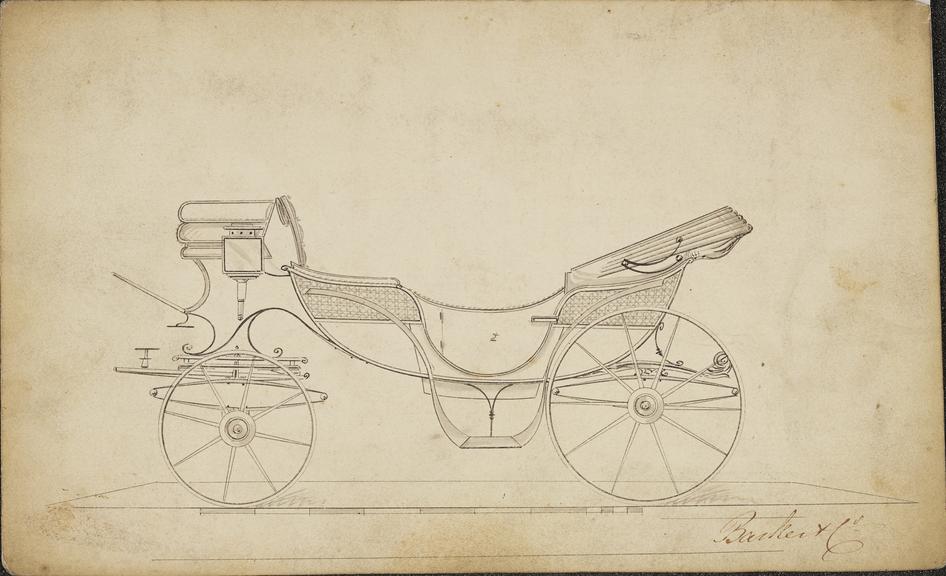 Design for a Round Sociable carriage