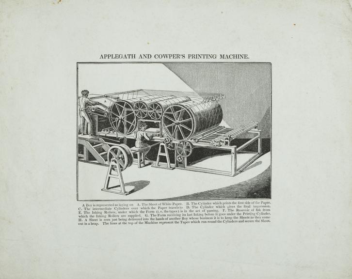 Applegath and Cowper's printing machine