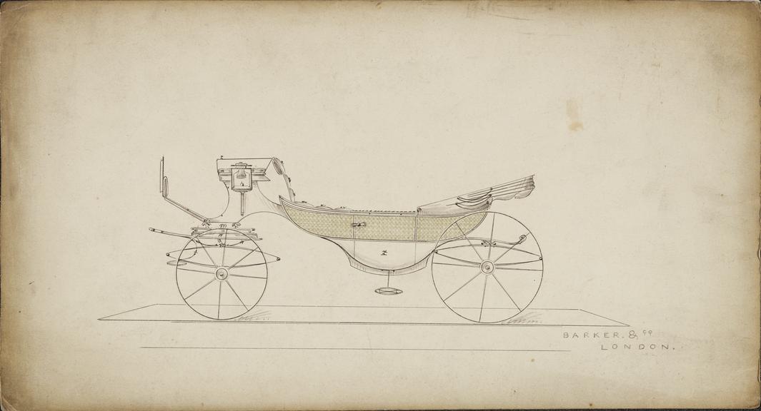 Design for a Round Sociable carriage