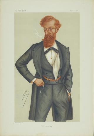 Vanity Fair chromolithograph portrait, Lord Lindsay