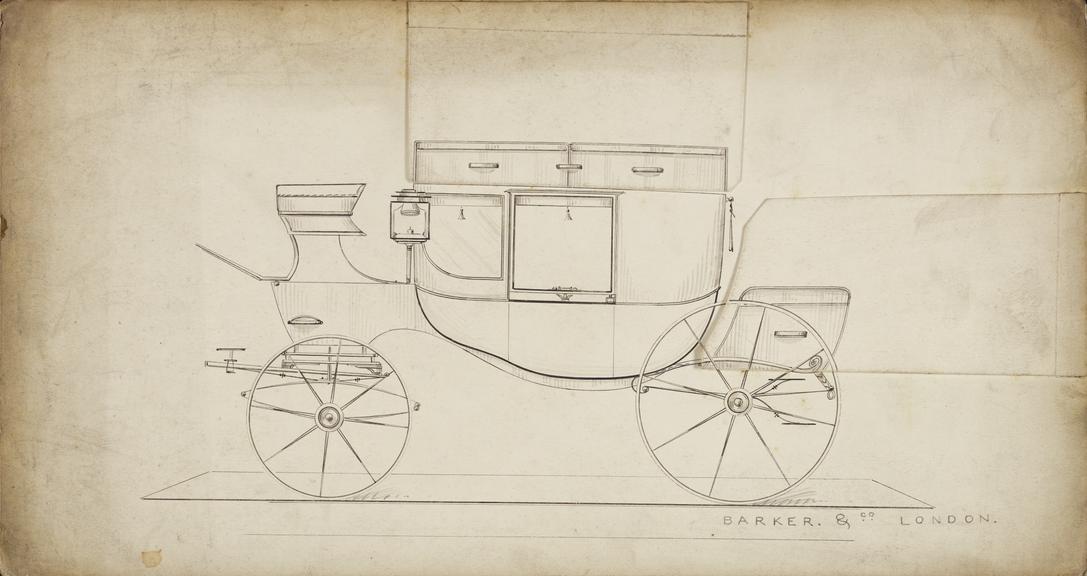 Design for a Travelling Clarence carriage