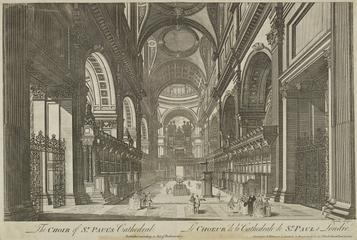 Print of The Choir of St. Paul's Cathedral