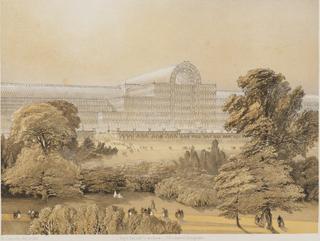 Lithograph of Crystal Palace Sydenham