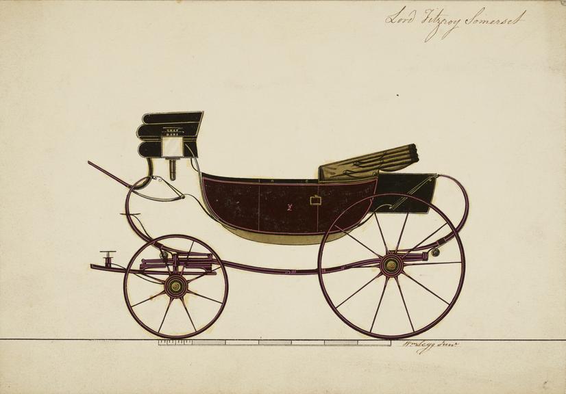 Design for a Perch & C Spring Barouche carriage