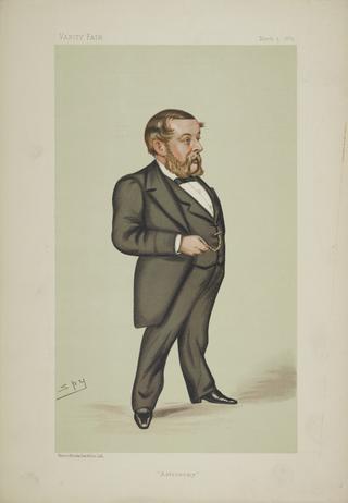 Chromolithograph of Richard Anthony Proctor