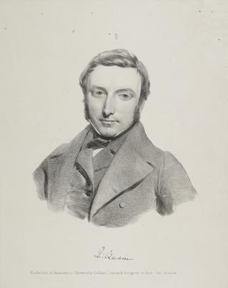 Portrait lithograph drawn by T. Bridgeford ARHA