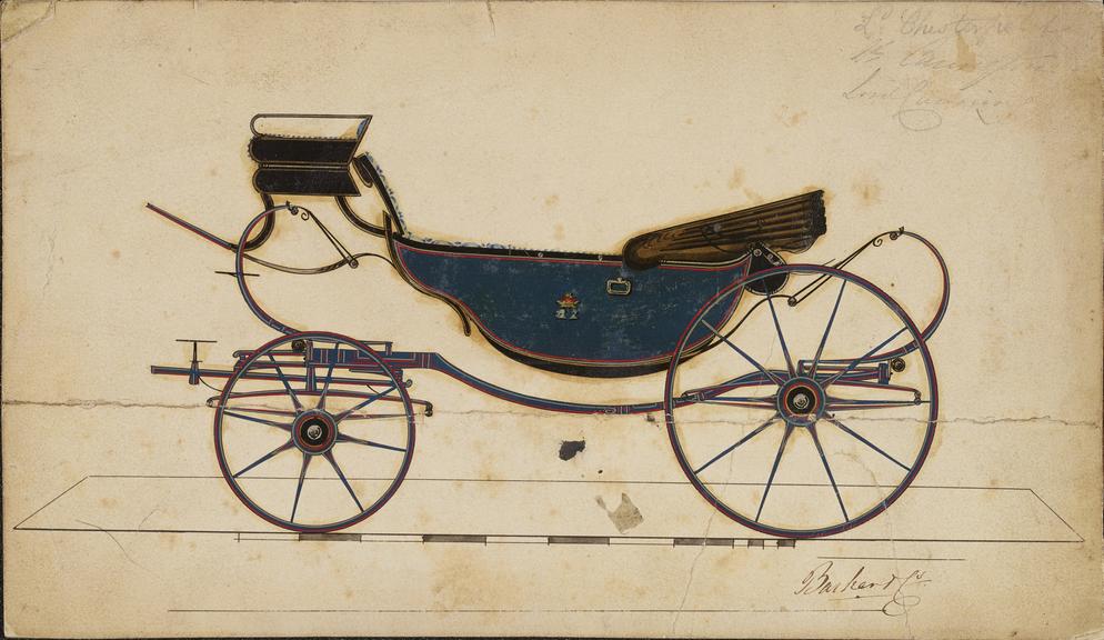 Design for a Perch & C Spring Barouche carriage