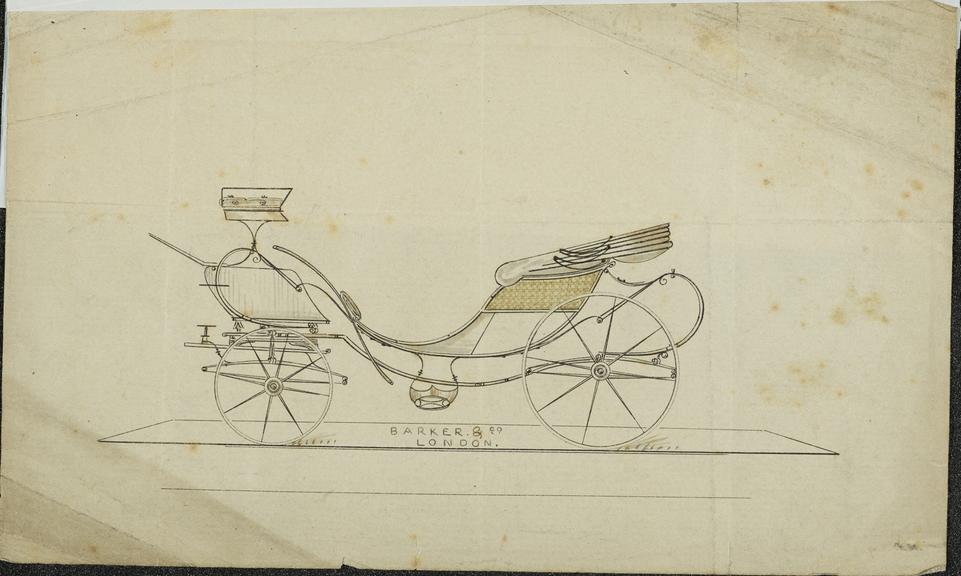 Design for a Panel Boot Victoria Phaeton carriage