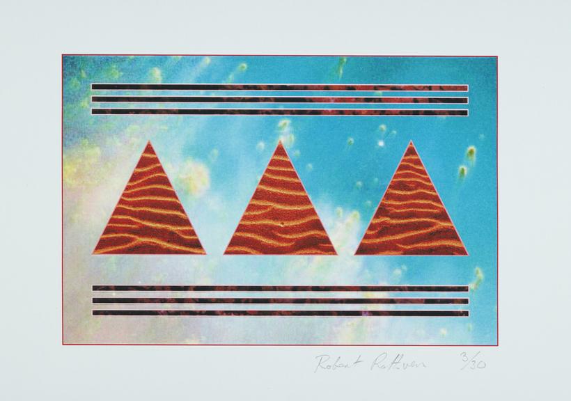 Three Triangles collage print