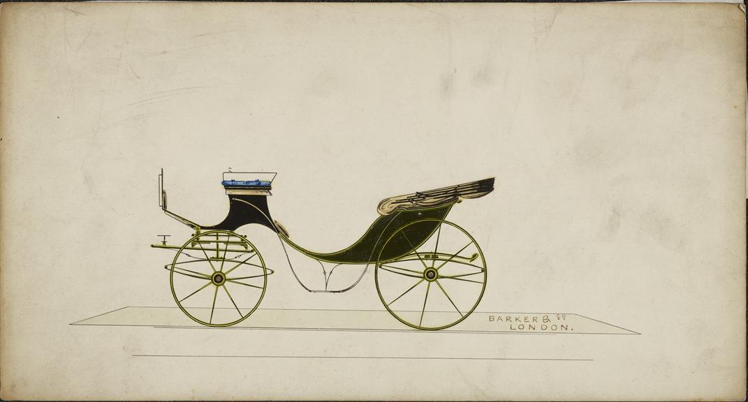 Design for a Panel Boot Victoria Phaeton carriage