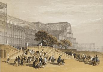 Tinted lithograph - The Crystal Palace at Sydenham