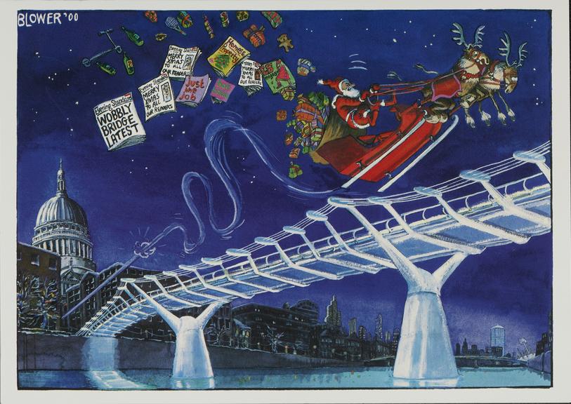 Christmas greetings card for the Evening Standard