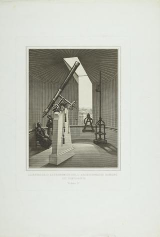 Osservatorio Astronomico dell' Archiginnasio Romano sul Campidoglio. Veduta 2a. Nd.