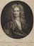 Mezzotint print of oil painting, portrait of Isaac Newton, 1712