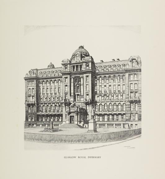 Print of Glasgow Royal Infirmary