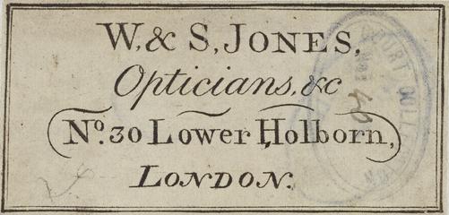 Trade card: W & S Jones