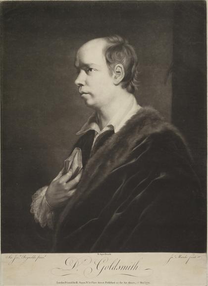 Engraving of Dr. Oliver Goldsmith
