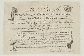 Trade card: Thos. Parnell