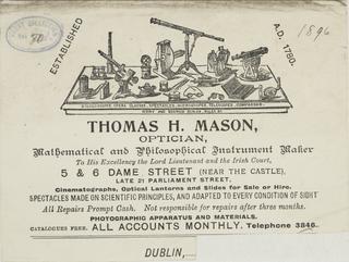 Trade card: Thomas H. Mason