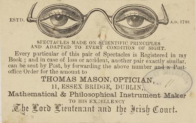 Trade card: Thomas Mason