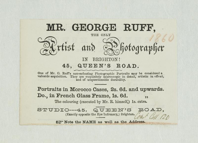 Trade card: George Ruff