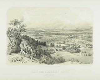 Print: View from Alderley Edge from Views on the London & North Western Railway - Northern Division