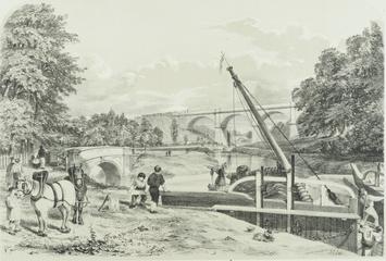 Print: Weaver Viaduct from Views on the London & North Western Railway - Northern Division