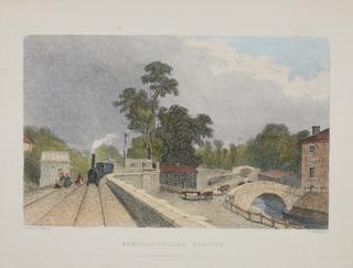 print. 'Berkhamstead station' (sic) railway.