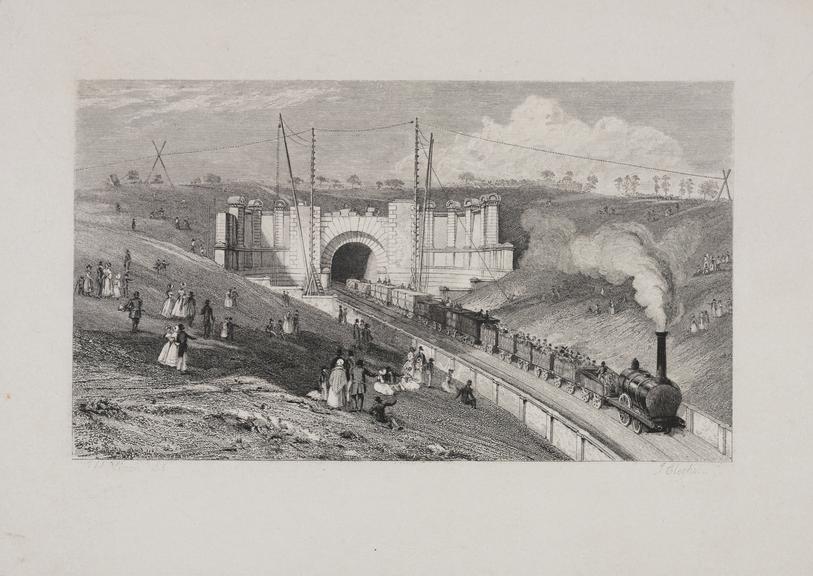 Engraving of The Birmingham Railway