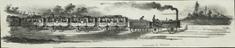 Lithograph \"Steam carriages\" \"Voiture a Vapeur\"