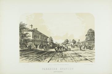 Print: Parkside Station from Views on the London & North Western Railway - Northern Division