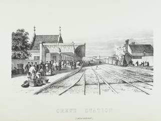 Print: Crewe Station from Views on the London & North Western Railway - Northern Division