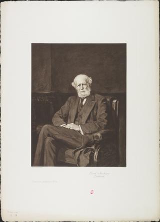 Portrait, photogravure, John Lubbock