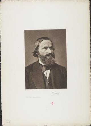 Portrait, photogravure, Gustave Robert Kirchhoff / Photographische Gesellschaft Berlin